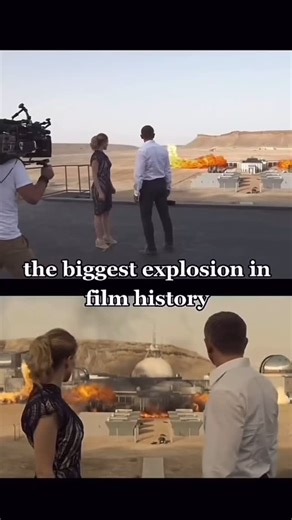 FilmUp on Instagram: "‘This stunt used 2223 gallons of fuel, 72lbs of explosives and was all captured in one take – it became the biggest explosion in film history and a Guinness World Record holder. The production crew had to make sure that everyone within a 20-mile radius knew to expect loud explosions, so the locations department drove out to speak to nomad tribes and village folk. In fact, local nomads were hired as guides and security throughout the explosions preparation and filming.’ Spec