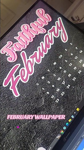 Here is my theme for February for my desktop wallpaper.