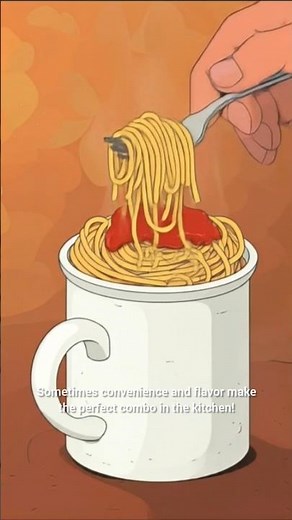 What If You Made Spaghetti in a Mug? #whatif #kirainreality #cooking