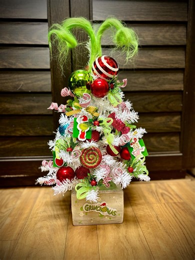 Grinch Christmas Tree, Table Top Size, 21” Tall, One of a Kind Custom Made - Etsy
