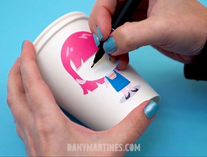 343K views · 4.1K reactions | DIYS PARA SE DIVERTIR USANDO COPO DE PAPEL 磻 ⬇LISTA DE MATERIAIS E MOLDES NOS COMENTÁRIOS⬇ | Dany Martines Diy | Facebook