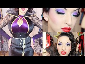 Evil Queen Makeup Tutorial (Snow White) + COSTUME!