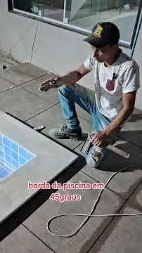 Installing the pool coping #Pool #Construction #Tips