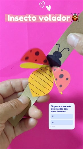 Moving insect #diy #liviacrafts #crafts #ladybug
