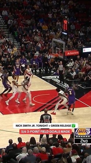 3.3K views · 19 reactions | Nick Smith Jr Takeover – 3 Point Barrage | Lakers Highlights | NBA + Basketball | Facebook