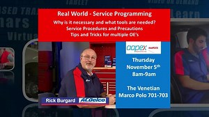 If you will be at AAPEX Show - Automotive Aftermarket Products Expo make sure you take advantage of the ACDelco Training featuring Rick Burgard. This video provides all the times and details. #AAPEX15 | GM Genuine Parts & ACDelco | Facebook