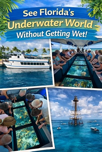 Florida Epic on Instagram: "See Florida’s Underwater World — Without Getting Wet! 🐠✨ Ready to explore crystal-clear springs & vibrant coral reefs from a glass-bottom boat? These Florida glass-bottom boat tours let you spot turtles, fish, rays & more — all from your seat! 🚤 Top Spots to Visit: 📍 Silver Springs State Park – 5656 E Silver Springs Blvd, Ocala, FL 📍 Key Largo Princess – 99701 Overseas Hwy, Key Largo, FL 📍 Transparensea – 77522 Overseas Hwy, Islamorada, FL 📍 Florida Water Tours 