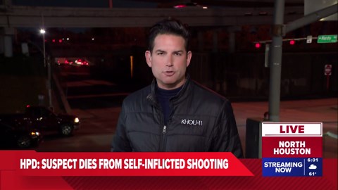 HPD officer fires weapon as suspect dies in confrontation under Hardy Toll Road