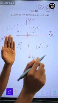 MP Board class 9th maths 100% IMP questions - निर्देशांक बिन्दुओ (2, 4) तथा (-1, -3) को दर्शाइए।