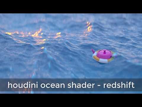 Houdini ocean shader - redshift