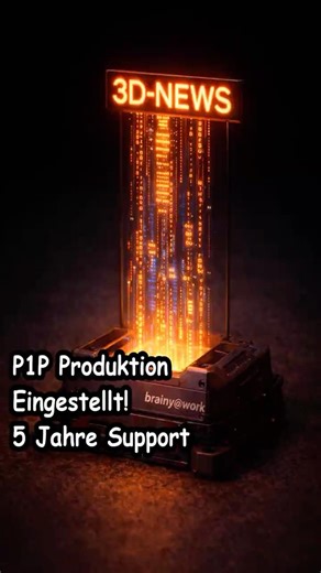 Bambu Lab P1P: Produktion eingestellt – und jetzt?