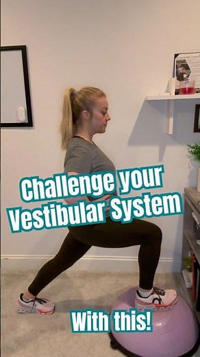Lunges with Head Turns to Improve Dizziness and Balance #vestibular