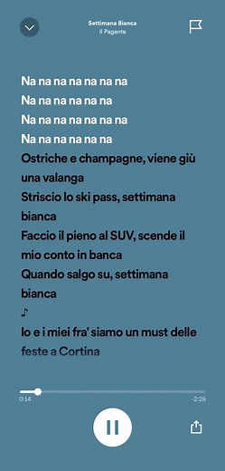 Settimana Bianca Pagante - Speedy Songs Italy