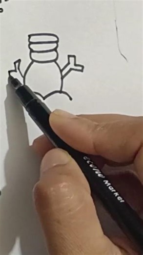 snowman drawing
