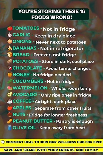 🔴Most food waste happens because of how we store it - not just how much we buy.