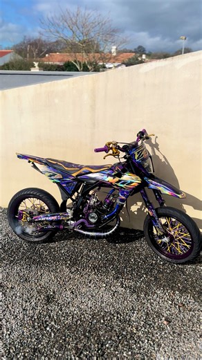 juste le son que je saigne j’avoue 🥸 #50cc #projet #supermot #2stroke #moto