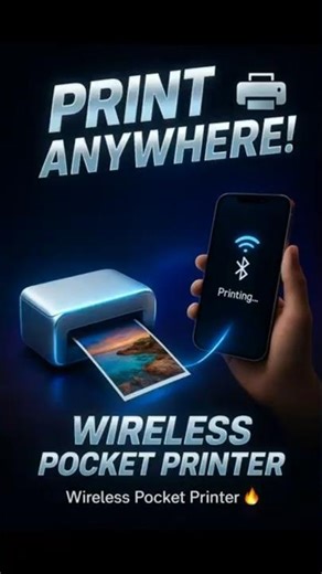 📱 Wireless Pocket Printer – Print Photos Anywhere Instantly! 🖨️🔥|#explainedbyravi #printer #gadgets