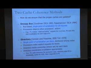 Lecture 31 - Consistency & Coherence - Carnegie Mellon - Computer Architecture 2013 - Onur Mutlu