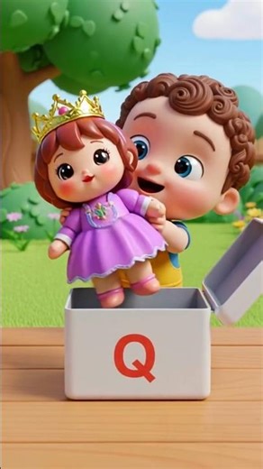 ABC Song for Kids (Q-V) | Fun Alphabet Nursery Rhyme | ABCD Learning Song #abcd #kidssongs #shorts