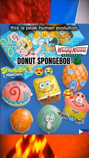 Krispy Kreme x SpongeBob Just Dropped… 🍩(╥‸╥)♡ (DONUT Patrick😍)
