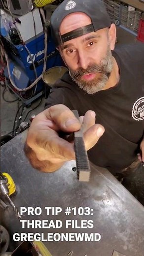 PRO TIP 103# THREAD FILES WHAT ARE THEY AND HOW TO USE THEM. #shorts #fabrication #howto #diy