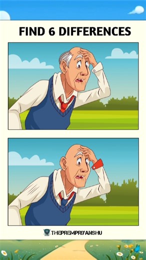 99% of people can’t find them all – can you spot all 6 differences? 😲