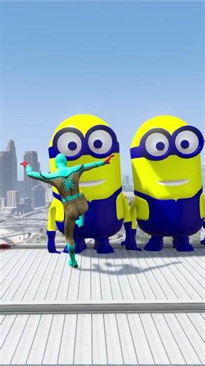 Crazy Ragdoll Spider-Man vs Minions Physics Fails #ragdolls #funny #fails