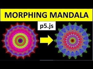 Trippy & Beautiful Morphing/Animated Mandala in p5.js - generative art - Meditative