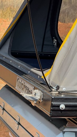 The Quick Pitch Rooftop Tent gives you everything you need inside, so you can focus on what's outside. No digging for your socks. No crawling around for your charger. No fumbling with loose gear. Our RTT comes fully kitted with: • Internal storage bags • External shoe bag • LED roof light • USB ports and a 12V socket – all built in. When camp's set and the migi-net door and windows zip shut, it's all about the view, the quiet and the kind of sleep you only get out here. See more specs and featur