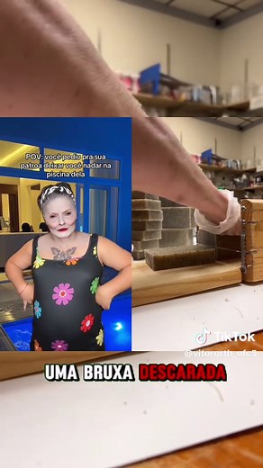 Quando eu peço pra nadar na piscina da minha patroa kkkk #piscinas #vitororth #patroas