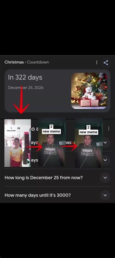 322 days before Christmas 🎄🎁 . . . . #christmas #countdown #meme #3 #2