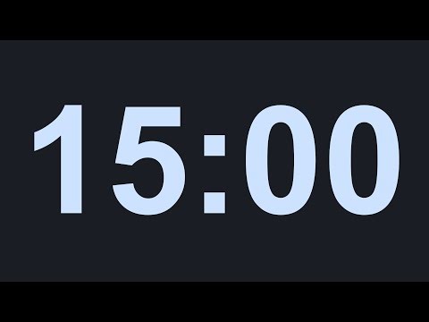 Minimal 15 MIN Timer Light Blue