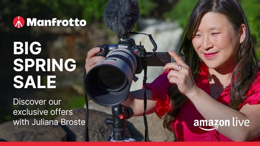 Watch Manfrotto BIG SPRING SALE for you on Amazon Live