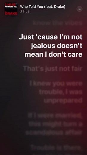 You and your partner should be separate individuals. You shouldn't have to stop doing things you like or no longer associate with certain people because of them. Respect in a relationship is one thing, control is another. Stop normalizing unhealthy obsessive relationships. #beonyourfeelings #champagnepapi #drake