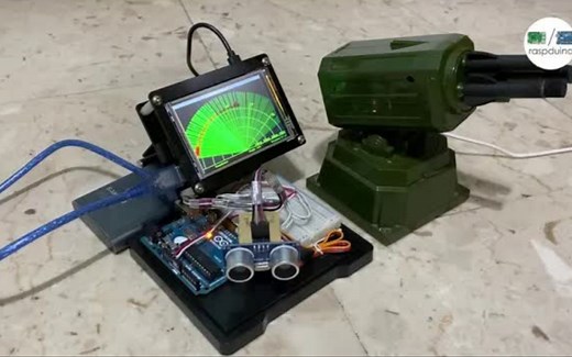arduino丨电子项目丨导弹防御雷达系统投入使用