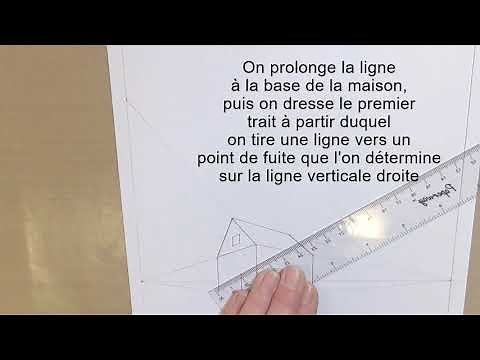 Comment dessiner une maison avec deux points de fuite