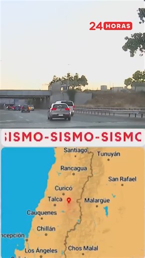 🔴 Un fuerte temblor se registró en la zona centro sur del país durante la tarde de este viernes. ¿Cómo se vivió en Santiago? Los detalles en #Canal24Horas. | 24horas.cl