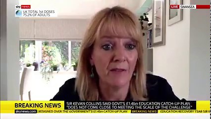 Boris Johnson's COVID catch-up tsar has resigned after claiming the government failed to provide enough money to fund a proper schools recovery plan. Sky's Dermot Murnaghan talks to Conservative MP and former education secretary Damian Hinds and former NAHT president Ruth Davies. Read more: https://trib.al/14lmIti | Sky News