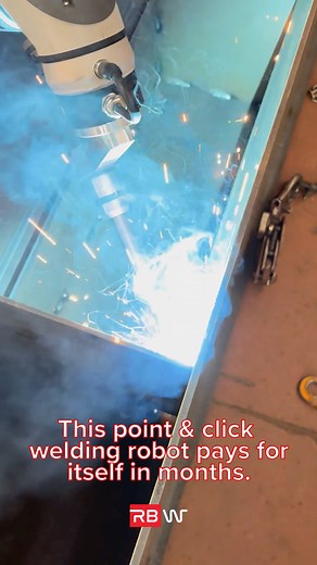 The sound of a fast ROI. 🎧 . . . #rbw #rbware #industrialautomation #roboticwelder #weldingrobot #pointandclick #welding #smartmanufacturing #weldingsolutions #highmixlowvolume #worksmarter | RBW