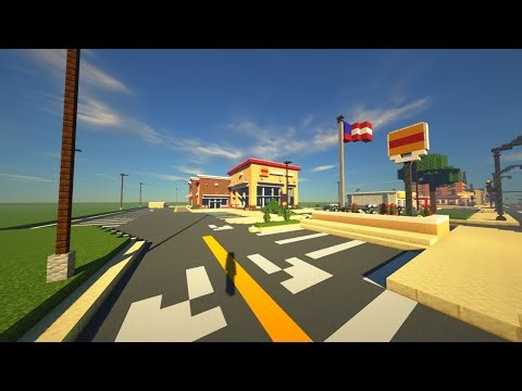 Evansburg County - Episode 51 - Burger King Restaurant - Minecraft Timelapse