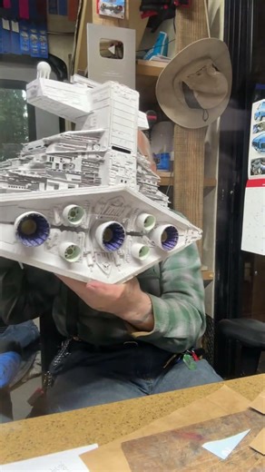 This paper model took me 536 HOURS to build #diy #papercraft