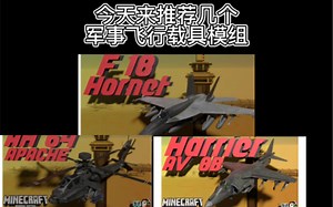 【我的世界】建模精美的军事飞机模组！