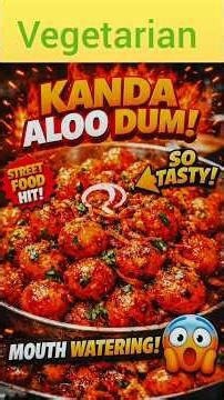 Spicy Kanda Aloo Dum | Restaurant Style Recipe Without Onion Garlic. vegetarian .