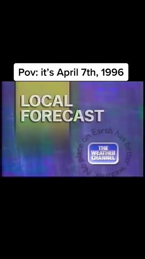 Nostalgic Moments on The Weather Channel 1996