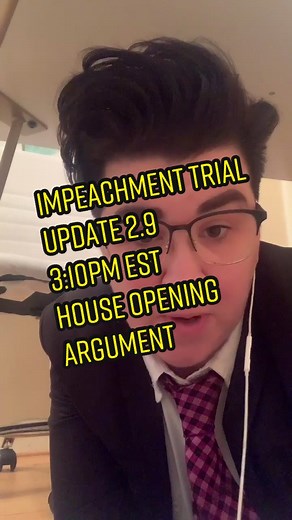 2.9 3:10pm EST- Impeachment trial update #underthedesk