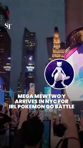 Thousands of Pokemon Go fans battle Mega Mewtwo Y in Times Square
