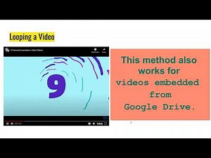 Looping your YouTube video 2 Ways
