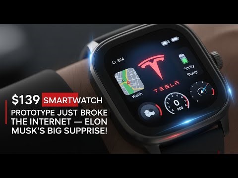 The $139 Tesla Smartwatch Prototype Just Broke the Internet — Elon Musk’s Big Surprise!