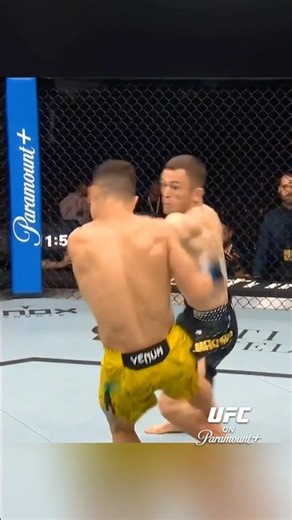 🇰🇿 A precise one-two and a knockdown by Bekzat Almakhan! #UFCBaku