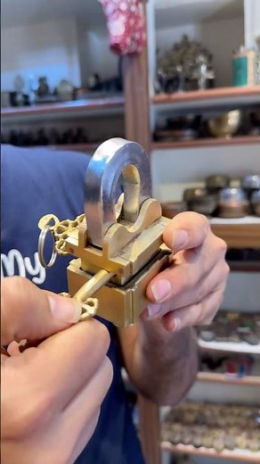 Antique Hidden Lock With Four Unique Keys 🔐 #ytshorts #shorts